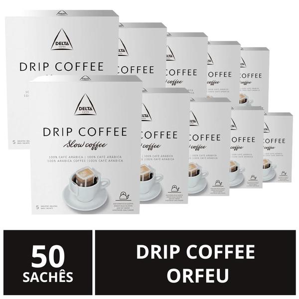Drip Coffee, Delta Café, 50 sachês - Delta Cafés Imagem de Drip Coffee, Delta Café, 50 sachês