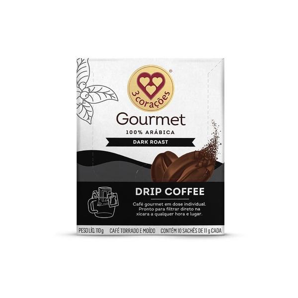 Drip Coffee Gourmet Dark Roast 3 Corações Imagem de Drip Coffee Gourmet Dark Roast 3 Corações