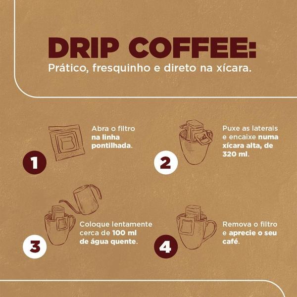 Drip Coffee Rituais Microlote Premiado 88+ pontos - 3 Corações Imagem de Drip Coffee Rituais Microlote Premiado 88+ pontos