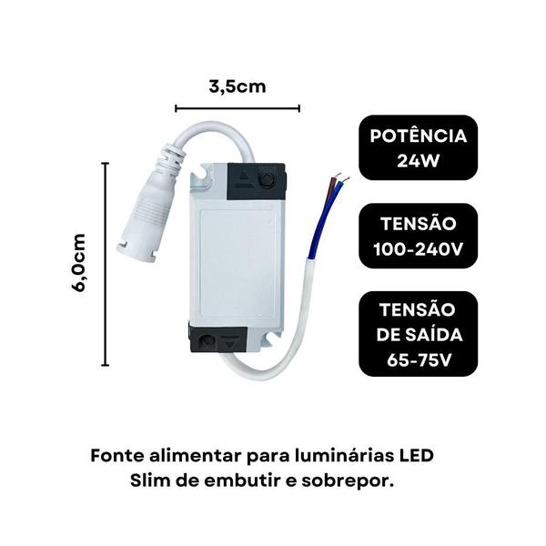 Imagem de Driver de Reposição para Plafon LED  24W