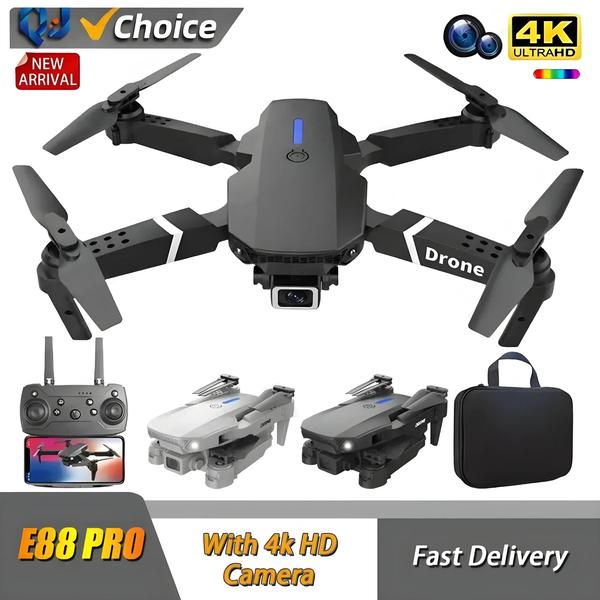 Imagem de Drone 4K/1080p HD Dobrável com Wifi FPV - E88pro 2024