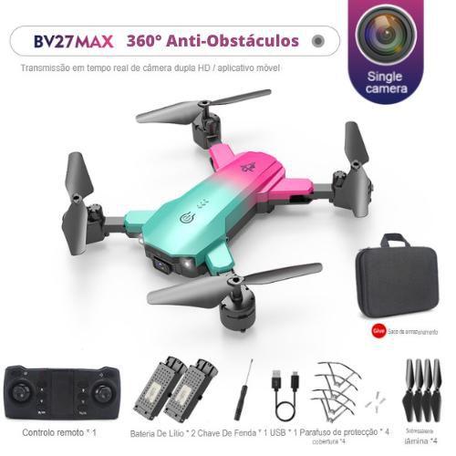 Imagem de Drone BV27 MAX PRO - 2 Baterias com Câmera 4K para Gravação/Fotos, Wi-fi, Fácil Controle