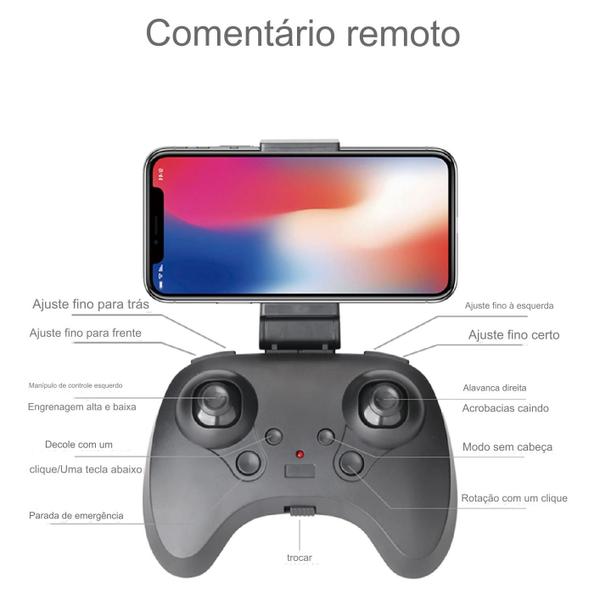Drone com Câmera 4K HD E88 Mini Wifi 2.4G Voo 360 Filmagem - RC Imagem de Drone com Câmera 4K HD E88 Mini Wifi 2.4G Voo 360 Filmagem