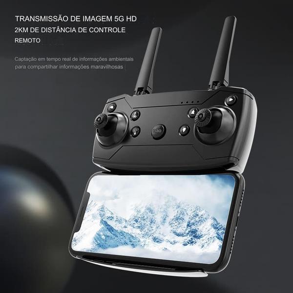 Imagem de Drone com Câmera 4K HD S91 Sensor Anti Colisão Modo sem cabeça Wifi 5G Bateria de longa duração