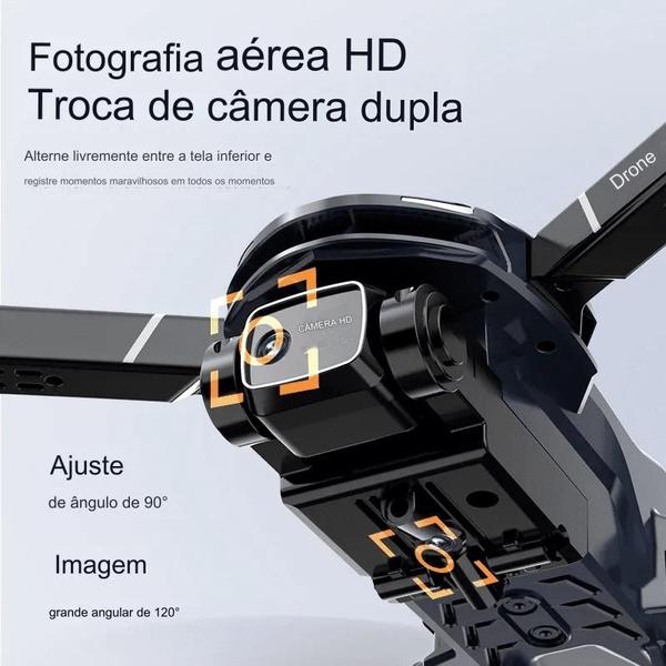 Imagem de Drone com Câmera 4K  XS9 Modo de Voo 360 Estável Wifi 2,4g FPV