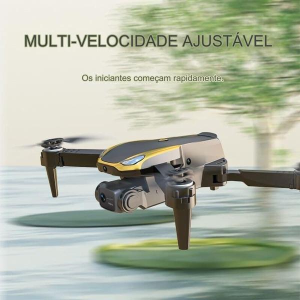 Drone com Duas Câmeras 4K M8 Wifi Sensor 360 Anti Obstáculos - RC Imagem de Drone com Duas Câmeras 4K M8 Wifi Sensor 360 Anti Obstáculos