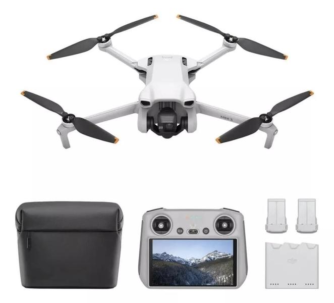 Imagem de Drone Dji Mini 3 Rc Com Tela Fly More Combo Br Dji033 Cinza