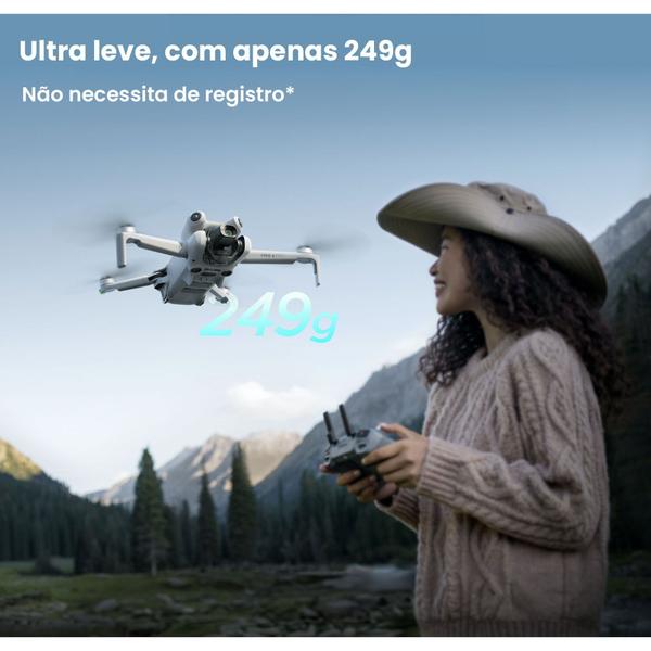 Imagem de Drone Dji Mini 4 Pro Com Controle Rc-n2 - Bateria 45 Mins