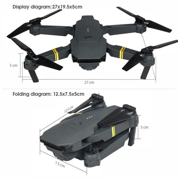 Imagem de Drone E58 com Câmera 4K HD WiFi 2.4G Voo 360 Modo sem Cabeça