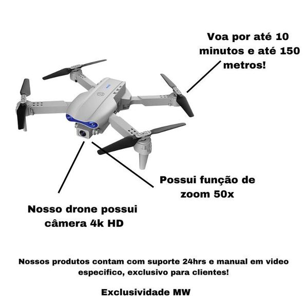 Imagem de Drone E99 Pro com Câmera 4K Gravação WiFi 2.4G