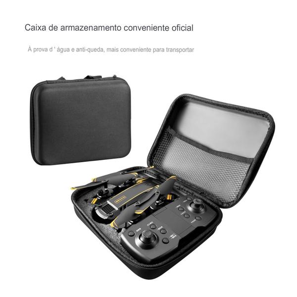 Drone G6 8K Profissional - 1 Bateria, Anti-Obs. Câmera 8K e GPS, Vídeo/Foto, Wi-Fi, 360 + Bag - DronePro Imagem de Drone G6 8K Profissional - 1 Bateria, Anti-Obs. Câmera 8K e GPS, Vídeo/Foto, Wi-Fi, 360 + Bag