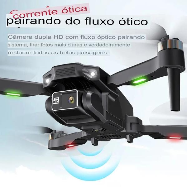 Imagem de Drone H16 Pro Kit 1 à 3 Baterias Com 2 Câmeras 4KHD Manobras