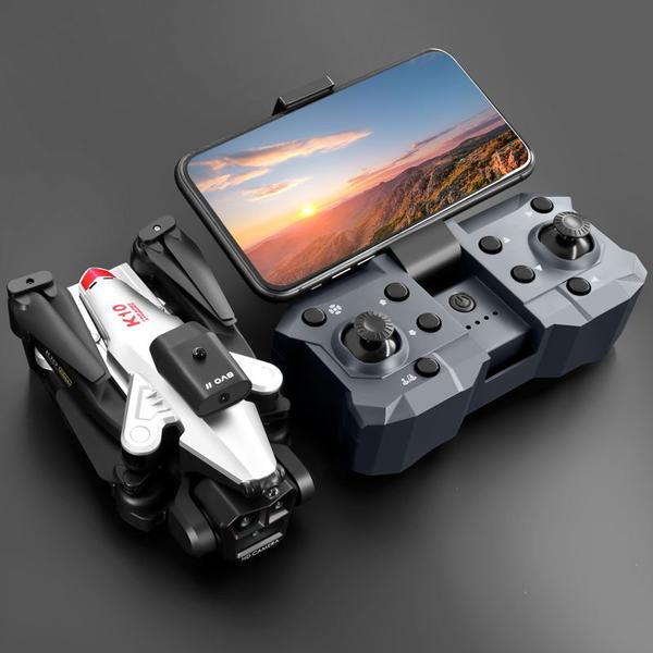 Drone K10 Max Pro + Oculos VR -1 Bateria, 3 Câmeras Ajustáveis 8K HD, Video/Foto, Wifi, Bag - DronePro Imagem de Drone K10 Max Pro + Oculos VR -1 Bateria, 3 Câmeras Ajustáveis 8K HD, Video/Foto, Wifi, Bag