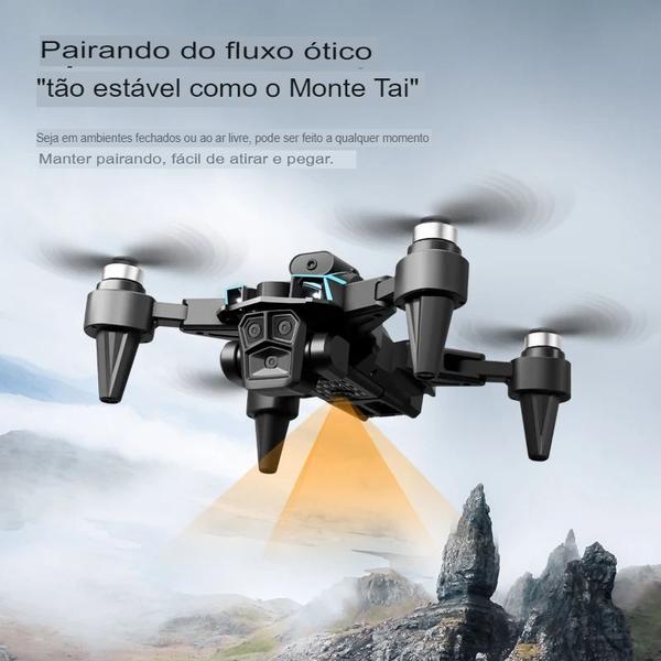 Imagem de  Drone K12 MAX Mini, com Tela HD e Câmera 8K - 2 Baterias Evita Obstáculos