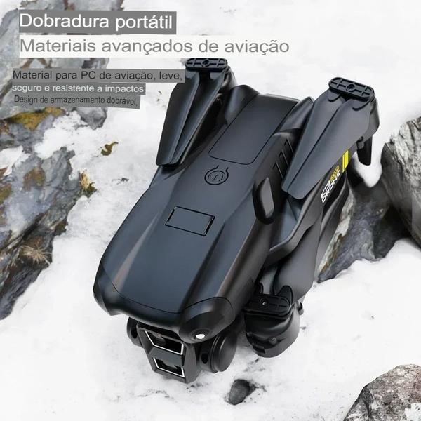 Imagem de Drone K13 Kit 1 à 4 Baterias com Câmera HD, Conexão Novo e Avançado