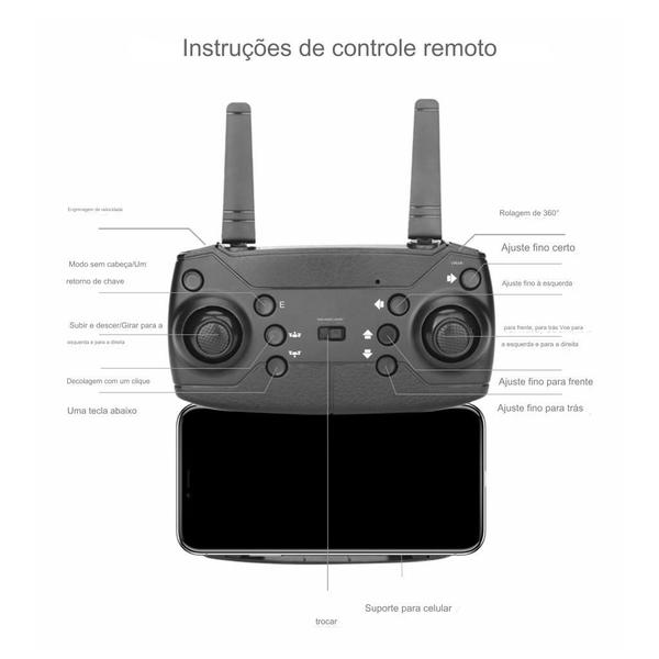 Imagem de Drone K3 Pro com Câmera 4K Wifi 2.4G Estabilidade Voo Balístico