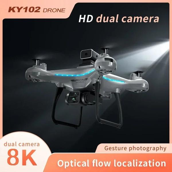 Imagem de Drone  KY102 Profissional: Câmera HD Dupla, 8K, 1 Bateria alta resolução da câmera (8K)