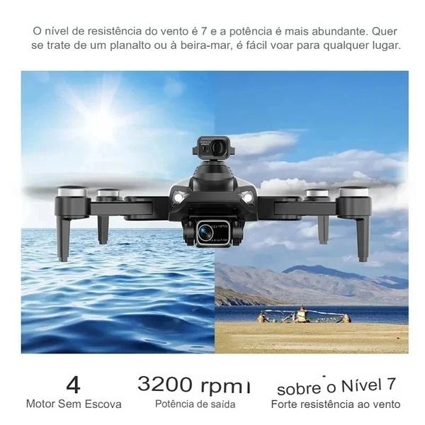 Imagem de Drone L900 Pro SE MAX GPS,  Câmera Profissional Dual HD 4K, WiFi, 1 Bateria Evitação de Obstáculos e Motores Sem Escova