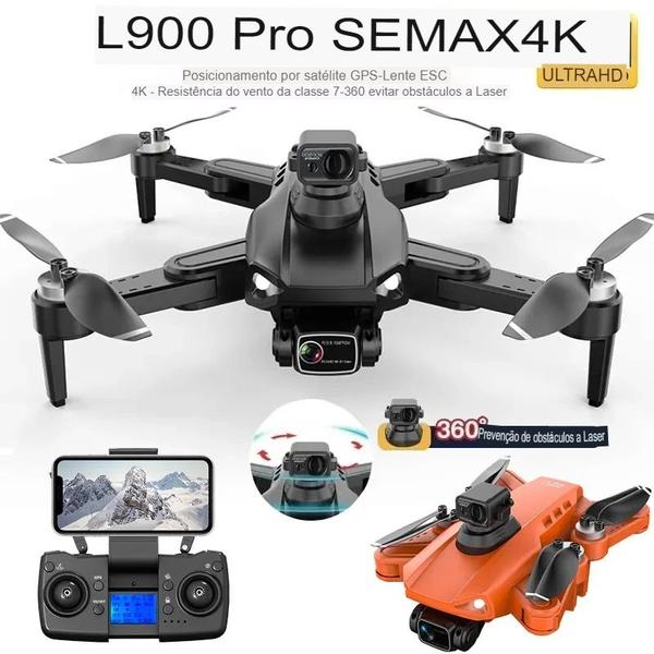 Imagem de Drone L900 Pro SE MAX GPS,  Câmera Profissional Dual HD 4K, WiFi, 1 Bateria Evitação de Obstáculos e Motores Sem Escova