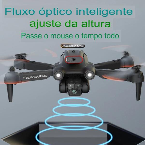 Imagem de Drone M17 Profissional com Câmera Dual HD 8K, kit 3 Baterias