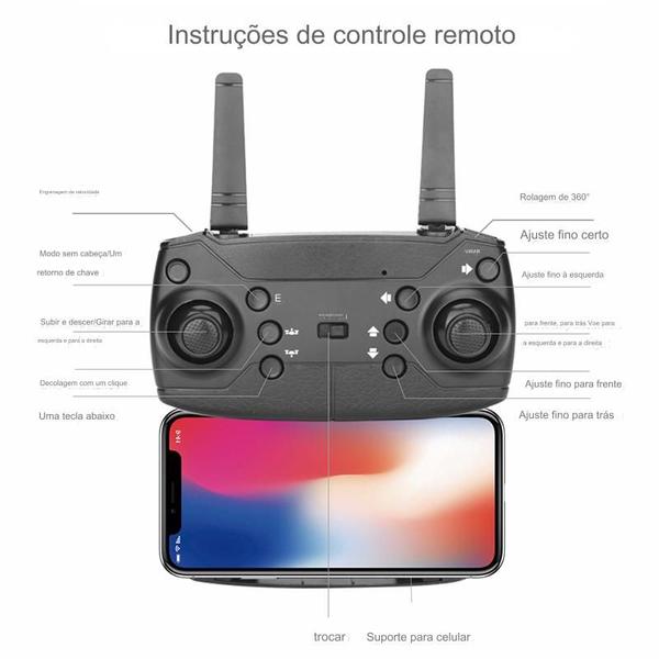 Drone M71 com Câmera HD Wifi 2.4g Voo 360 Seis Eixos Estável - RC Imagem de Drone M71 com Câmera HD Wifi 2.4g Voo 360 Seis Eixos Estável