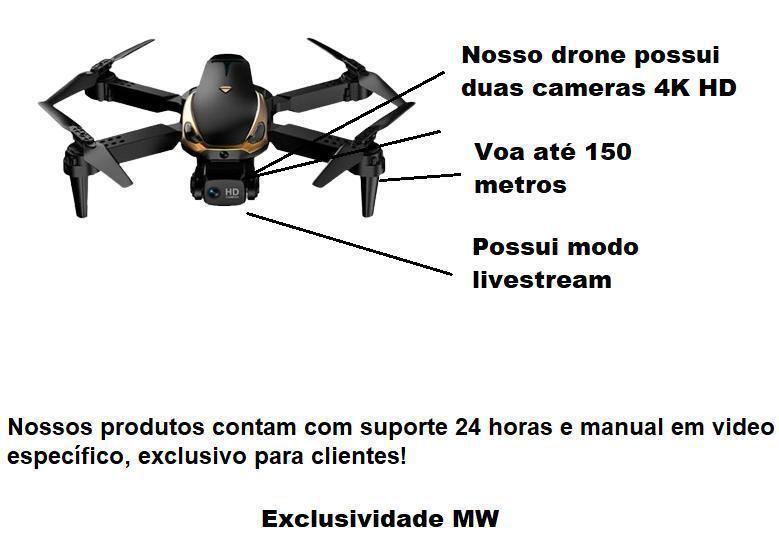 Imagem de Drone M8 Pro: Novo Desing, Dual Câmera, Sensor Obstáculo