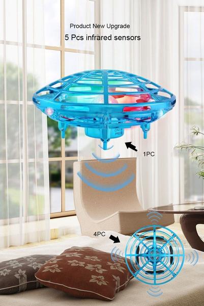 Imagem de Drone mini RC UFO com led light gesture sensing elétrico