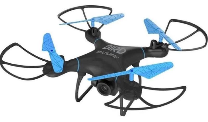 Imagem de Drone Multilaser Bird Alcance 80M Preto E ul Es255