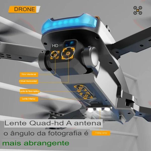 Imagem de Drone P15 Pro Kit Até 3 Baterias 8K Dual Câmera HD Fotografia Aérea FPV Quadcopter 