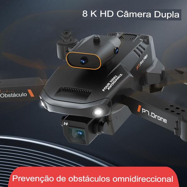 Imagem de Drone P7 Profissional Câmera HD 4k 1080p wifi  (dobrável)