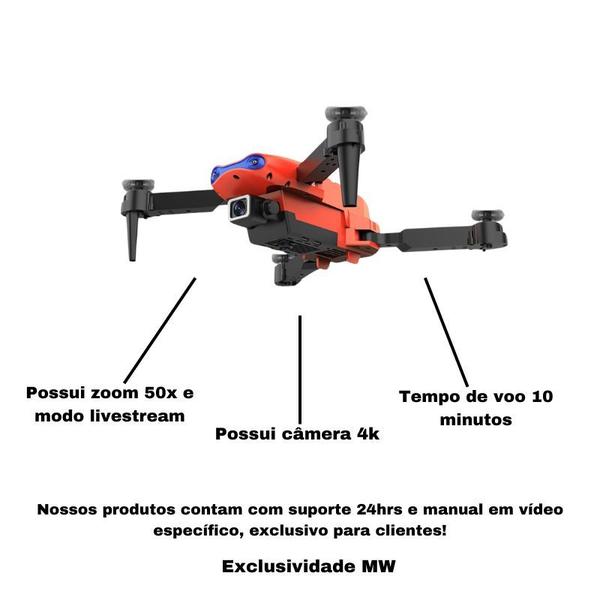 Imagem de Drone Profissional com Câmera 4K K3 Pro Estabilidade Voo 360