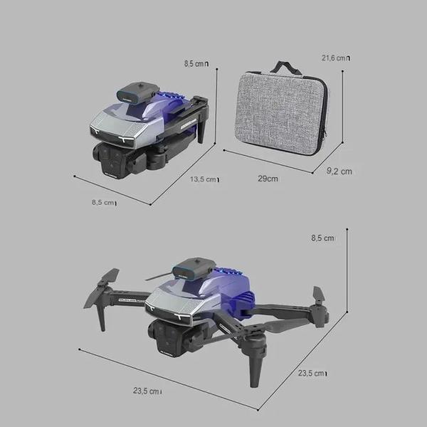 Imagem de Drone Profissional H3 Câmera Tripla 8K, kit 1 à 4 Baterias, Evitação de Obstáculos