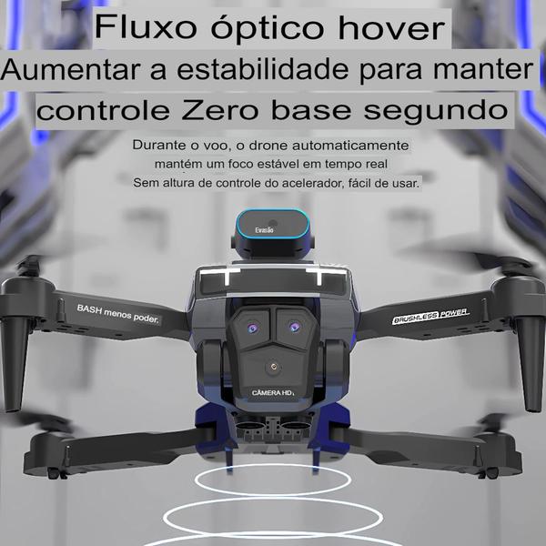 Imagem de Drone Profissional H3 Câmera Tripla 8K, kit 1 à 4 Baterias, Evitação de Obstáculos