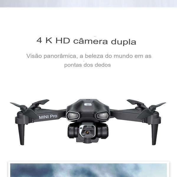 Imagem de Drone Profissional H66 4K - 3 Baterias, 50x Zoom, Wi-fi, Estável, Video/Foto, Wi-Fi, 360 + Bag