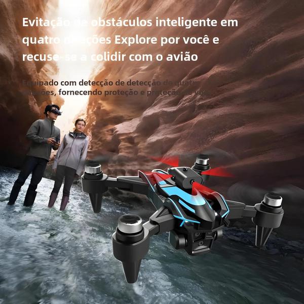 Imagem de Drone RC Dobrável 8K HD K12S Max - Motor Brushless, Evitação de Obstáculos