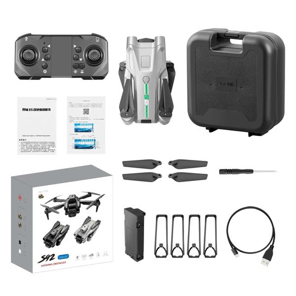 Imagem de Drone S92 kit 1 á 4 baterias Quadcopter,  WiFi, FPV RC