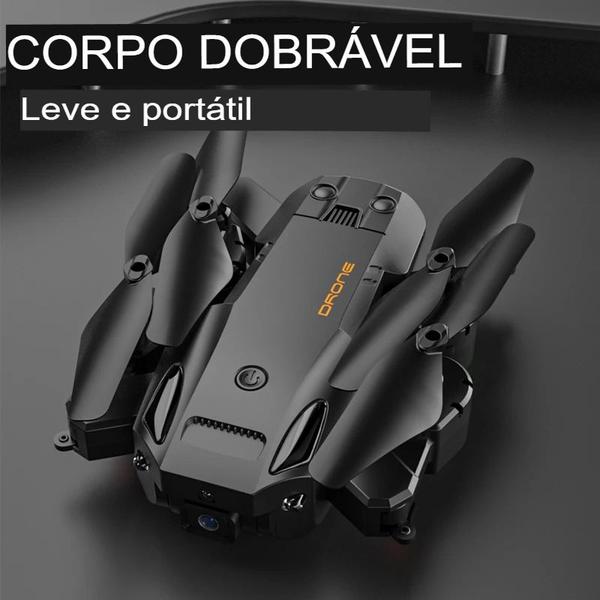 Imagem de Drone SK2 Profissional - Kit 3 Baterias, 2 Câmeras Ajustáveis 8K HD, Video/Foto, Wi-Fi, 360 + Bag