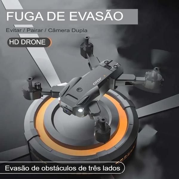 Imagem de Drone SK2 Profissional - Kit 4 Baterias, 2 Câmeras Ajustáveis 8K HD, Video/Foto, Wi-Fi, 360 + Bag