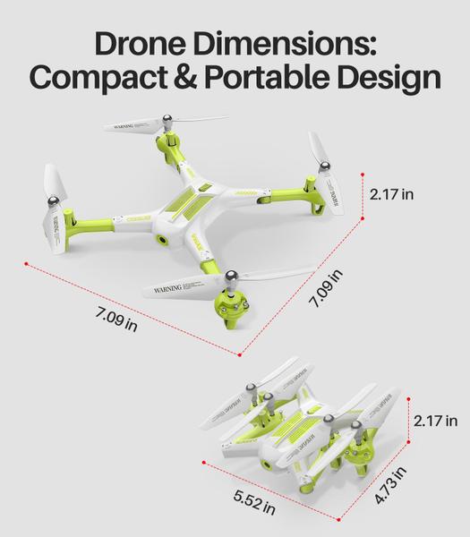 Imagem de Drone SYMA X600W para crianças com câmera FPV HD 1080P, controle remoto, brinquedos, presentes para meninos e meninas com retenção de altitude, modo sem cabeça, decolagem/aterrissagem com uma tecla, flips 3D e 2 baterias, branco