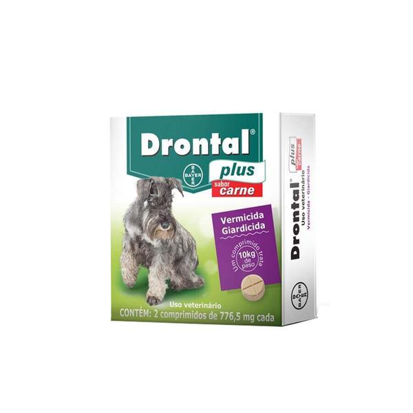 Imagem de Drontal Plus para Cães de 10 kg Sabor Carne - 2 comprimidos