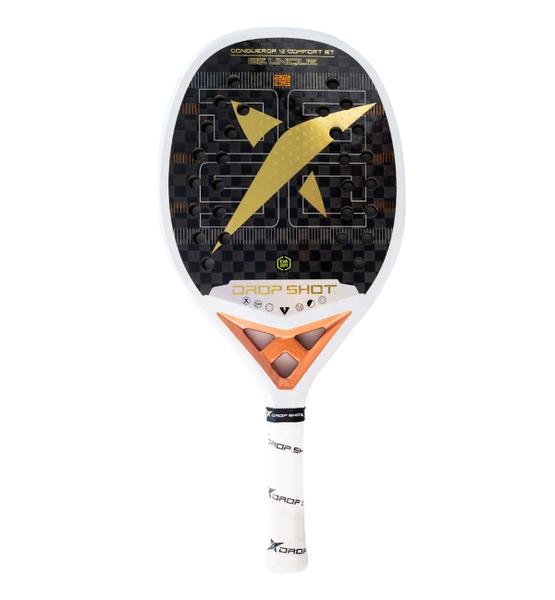 Imagem de Drop Shot Raquete Beach Tennis Conqueror 12 Comfort Branco