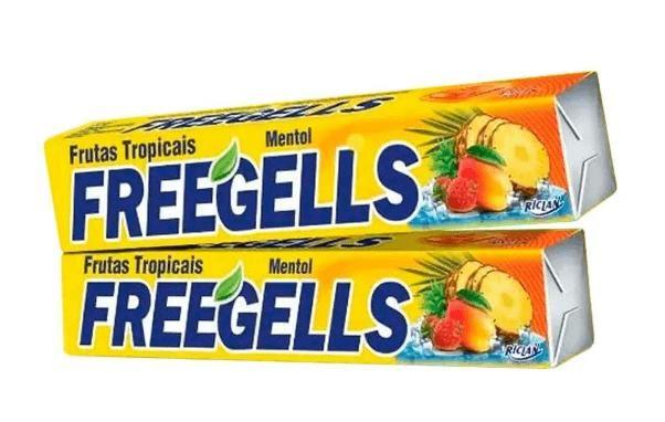 Imagem de Drops Frutas Tropicais Freegells c/12 unid. - Riclan