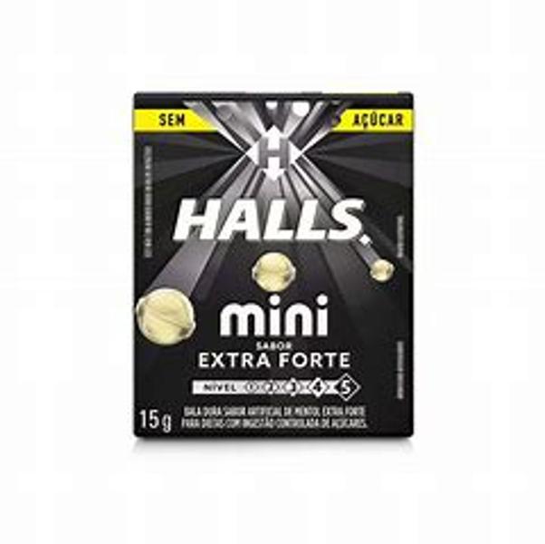 Imagem de Drops Halls Mini Sem Açucar C/18- Mentol Extra Forte