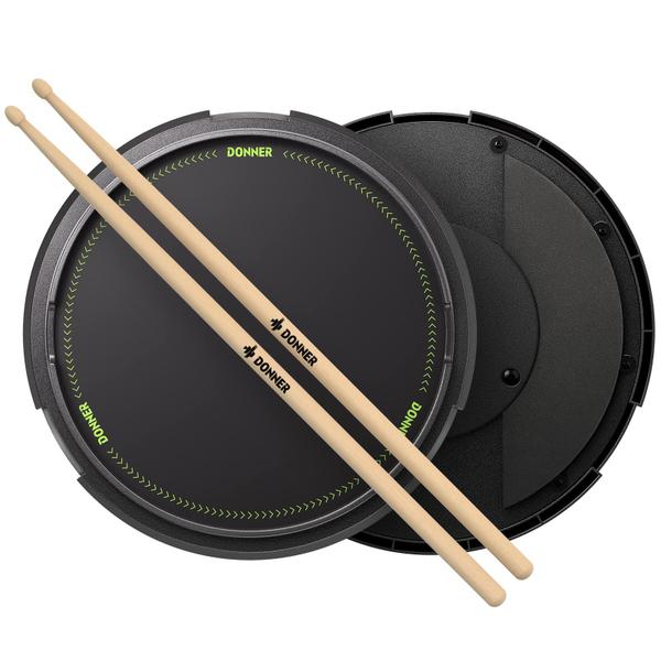 Imagem de Drum Practice Pad Donner de 12 polegadas com simulação de caixa