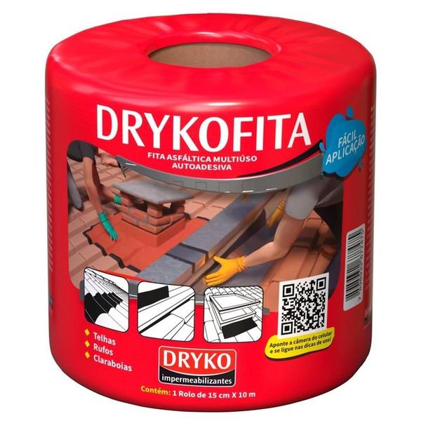 Imagem de Drykofita Fita Aluminizada Impermeabilizante Dryko 15cmx10m