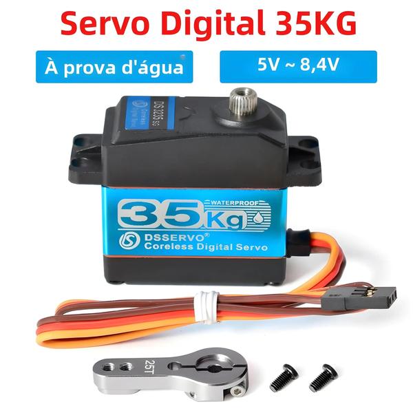 Imagem de Dsservo Servo à prova d'água DS3235 35KG Metal Gear Digital Servo para carros 1/8 1/10 1/12 RC