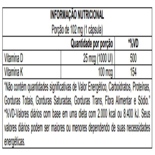 Imagem de Dsun + K2 Cleanlab 60 Cápsulas - Atlhetica Nutrition