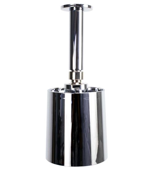 Ducha ABS Cromada Chuveiro Thick 11 cm com Cano de Teto - AMG Metais Imagem de Ducha ABS Cromada Chuveiro Thick 11 cm com Cano de Teto