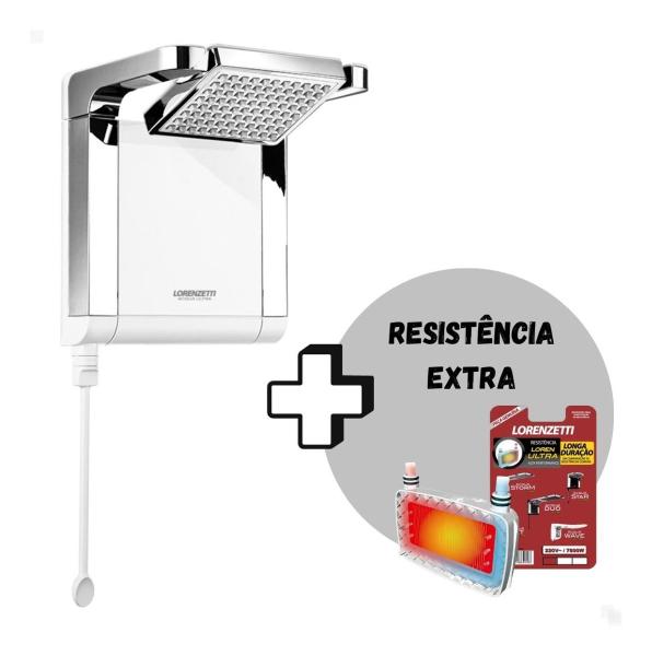 Imagem de Ducha Acqua Star Ultra 220v 7800w + Resistencia Lorenzetti