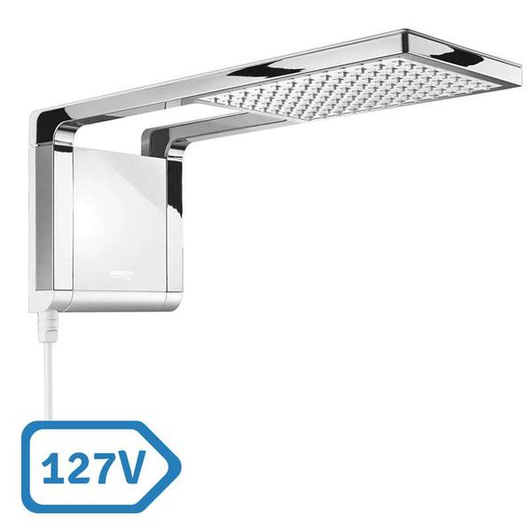 Imagem de Ducha Acqua Storm Ultra Branco e Cromado Lorenzetti 127V 5500W